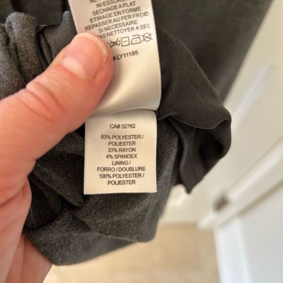 Laundry by Shelli Segal Beaded Gray Ruched Jersey Cocktail Dress - Size 8 - Picture 11 of 11